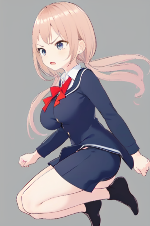 00328-99494422-1girl,solo,white background, simple background, full body,pink hair,twintails, jumping, long hair,angry,closed mouth, frown,long.png
